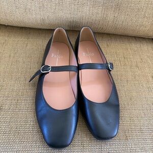 Linea Paolo Black leather May Jane Flats 8